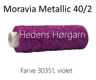 Moravia Metallic 40/2 farve 30351 mat violet